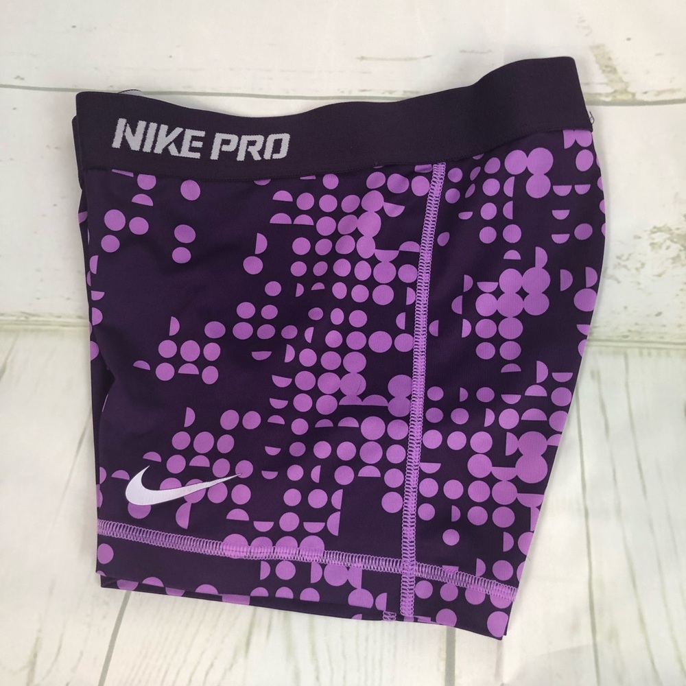 Nike Pro purple shorts